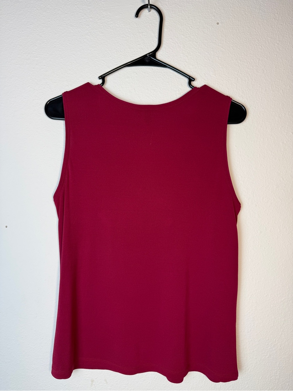Eileen Fisher Sleeveless Crewneck Tank - Berry - Picture 2 of 6